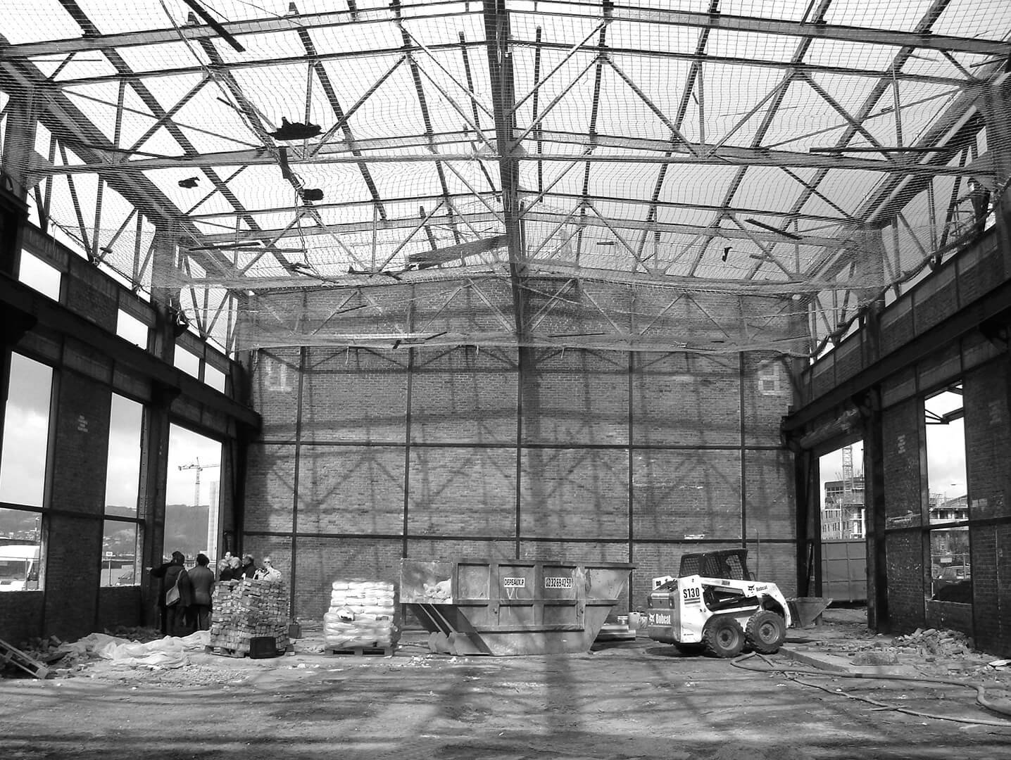 Vue intérieure du bâtiment