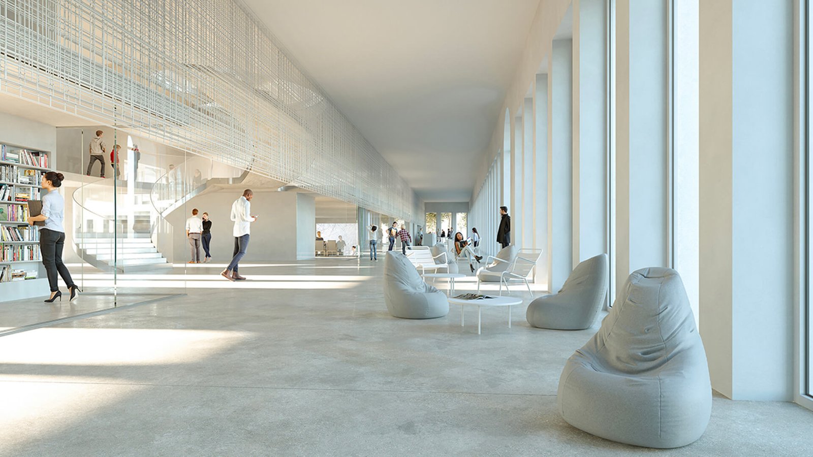 Vue intérieure du bâtiment